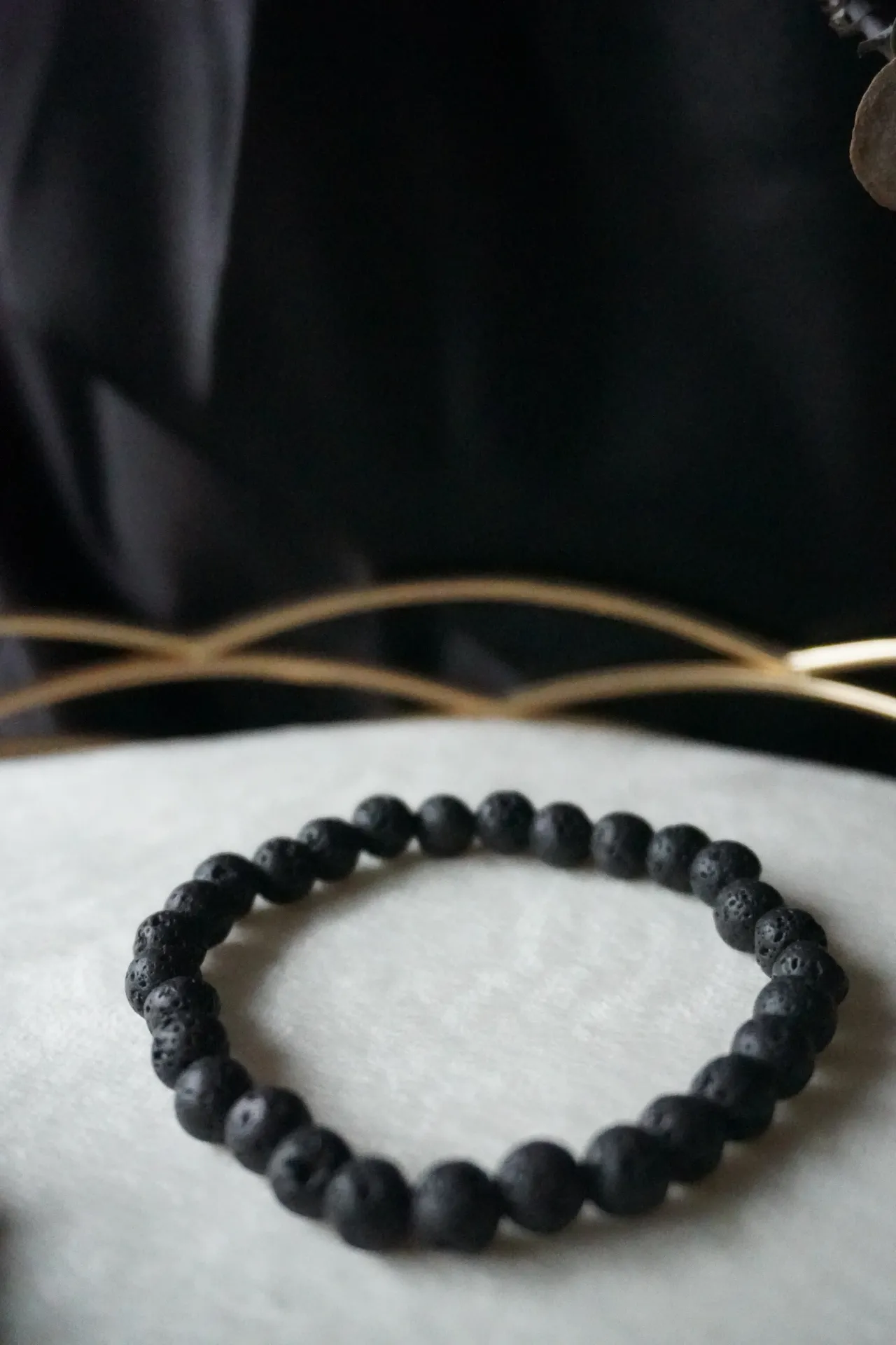 Pulseira pedra vulcânica
