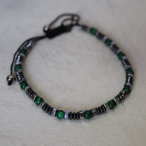 Pulseira Malaquite com hematite - Image 2