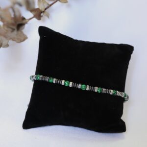 Pulseira Malaquite com hematite