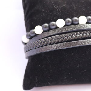 Pulseira Ónix e Selenite