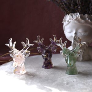 Renas de Resina com cristais